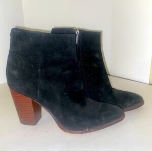 SAM EDELMAN suede block booties 8.5